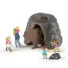 Bear Cave & Wooden Figures Set