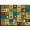 "Learning Blocks Classroom Rug, Nature's Colors, Rectangle 8'4"" x 11'8"""