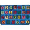 KID$ Value Classroom Rugs™, Alphabet Blocks, Rectangle 4' x 6'