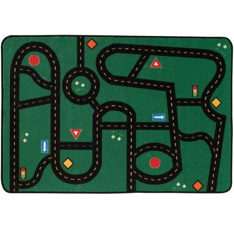 KID$ Value Classroom Rugs™, Go-Go Driving, Rectangle 4' x 6'