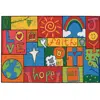KID$ Value Classroom Rugs™, Inspirational Patchwork, Rectangle 4' x 6'