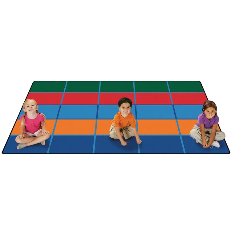 KID$ Value Plus Classroom Rugs™, Color Blocks