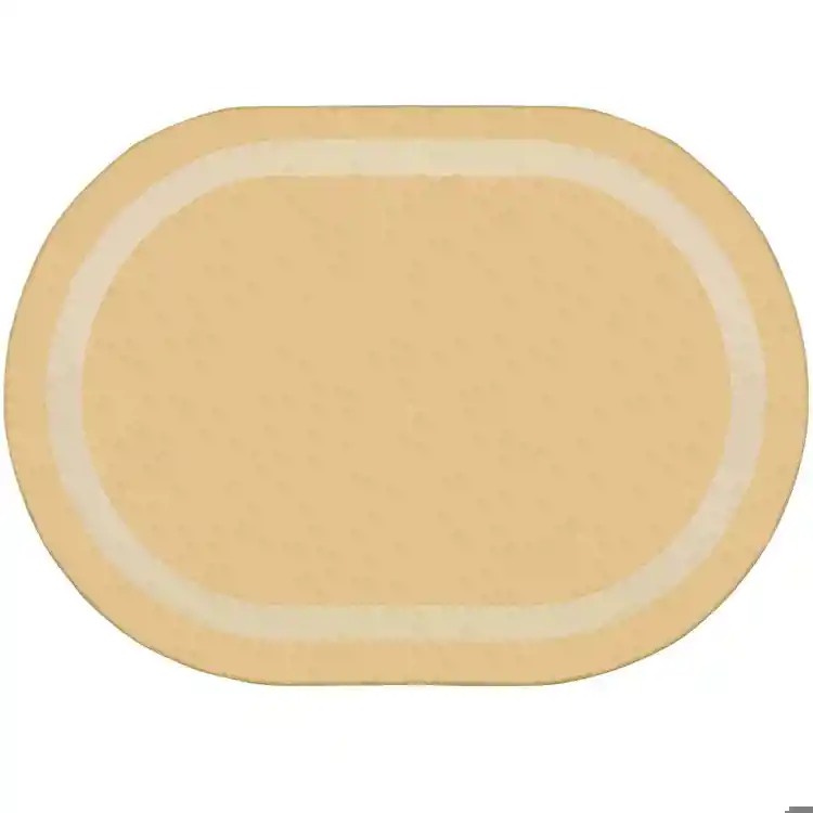 Portrait Classroom Rugs, Sandstone, Oval 3'10" x 5'4"