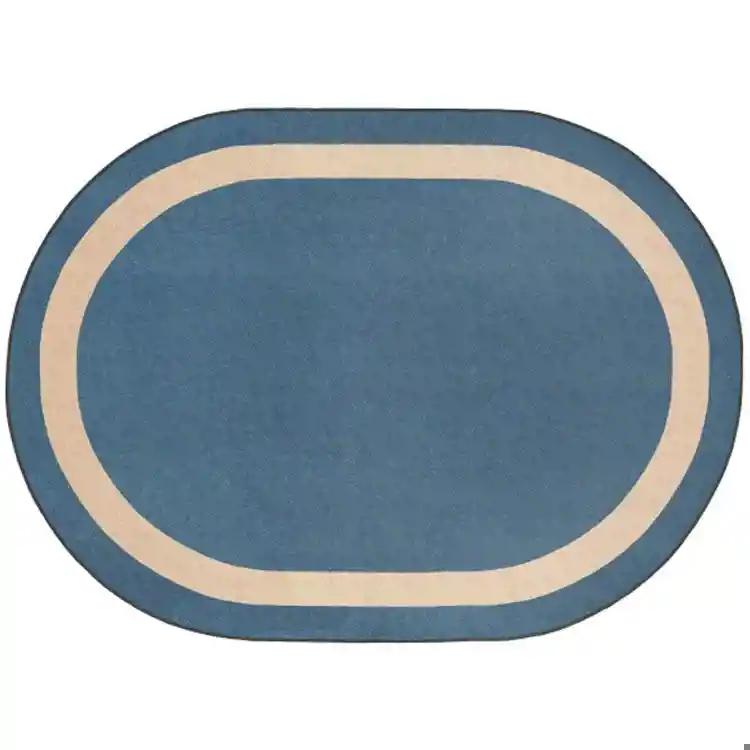 Portrait Classroom Rugs, Seaside, Oval 3'10" x 5'4"