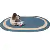 Portrait Classroom Rugs, Seaside, Oval 3'10" x 5'4"