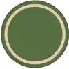 Portrait Classroom Rugs, Green, Round 7'7"