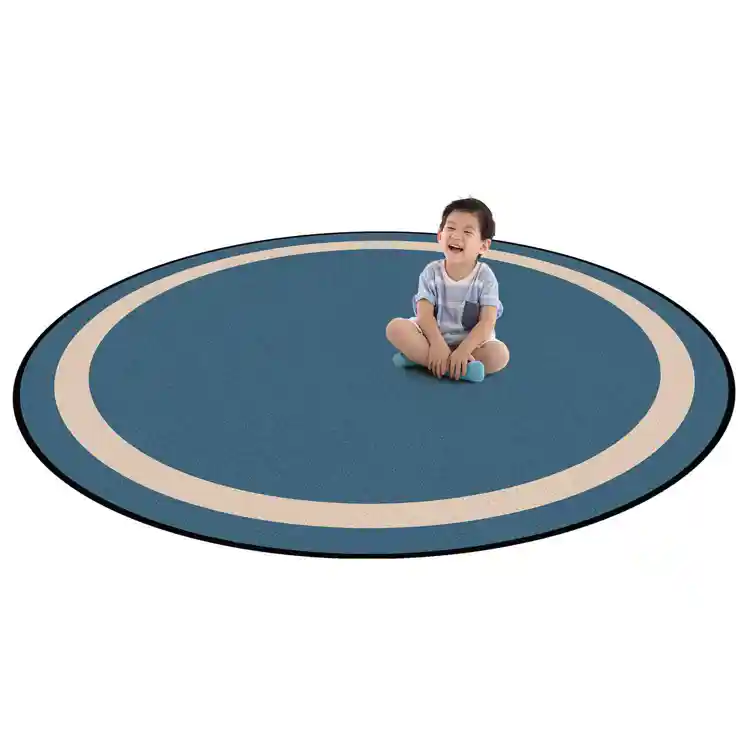 Portrait Classroom Rugs, Seaside, Round 7'7"