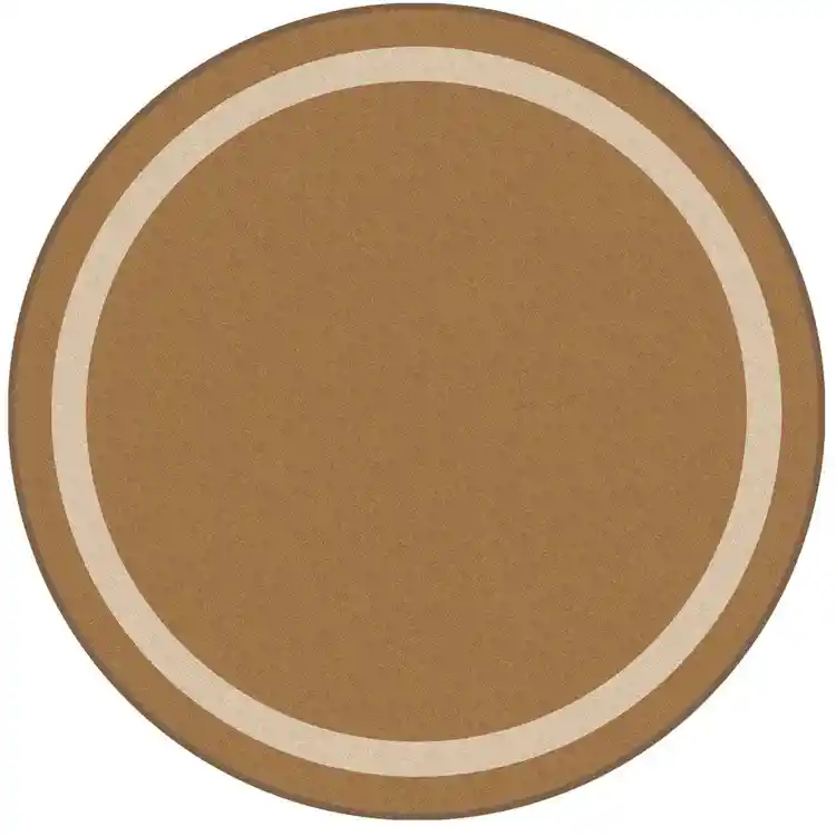 Portrait Classroom Rugs, Mocha, Round 5'4"