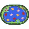 Fishin' Fun Classroom Rug, Oval 5'4" x 7'8"