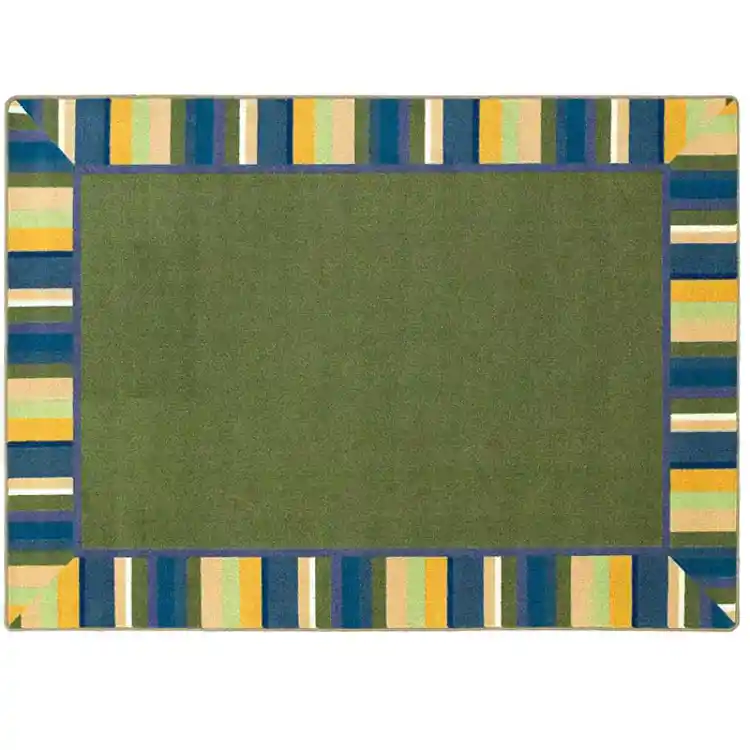 Clean Green Bold Rug, Rectangle 3'10" x 5'4"