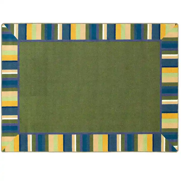 Clean Green Bold Rug, Rectangle 5'4" x 7'8"