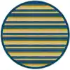 Yipes Stripes Rug, Round 7'7"