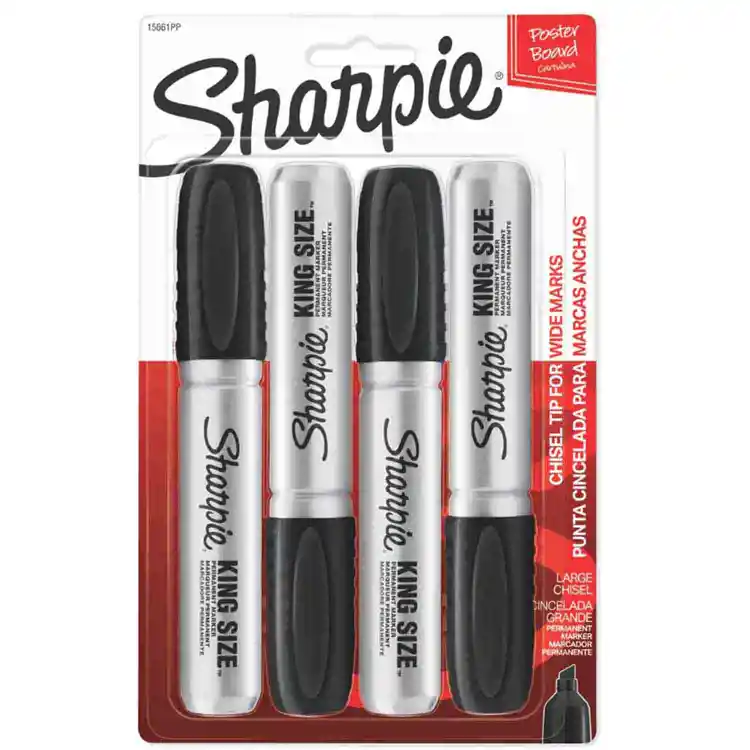 Sharpie® King Size™ Permanent Markers 4 Pack, Black