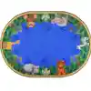 Jungle Friends Rug, Oval 5'4" x 7'8"