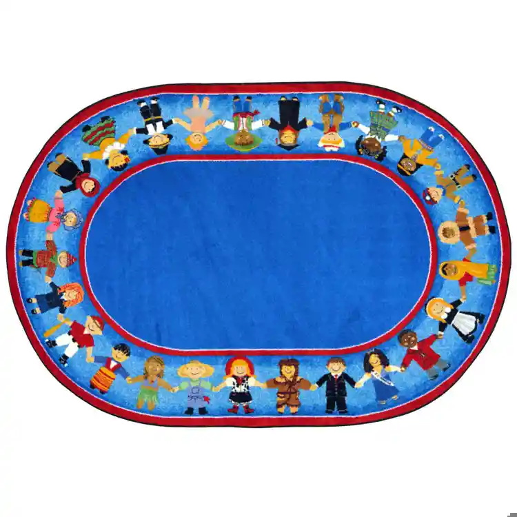 Children of Many Cultures Rug, Oval 7'8" x 10'19