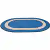 Sharing Circle Classroom Rug, Blue, Oval 3'10" x 5'4"