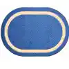 Sharing Circle Classroom Rug, Blue, Oval 3'10" x 5'4"