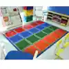 Blocks Abound Classroom Rug, Primary Colors, Rectangle 5'4" x 7'8"