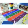 Blocks Abound Classroom Rug, Primary Colors, Rectangle 7'8" x 10'9"