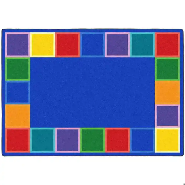 Color Tones Classroom Rug, Rectangle 5'4" x 7'8"