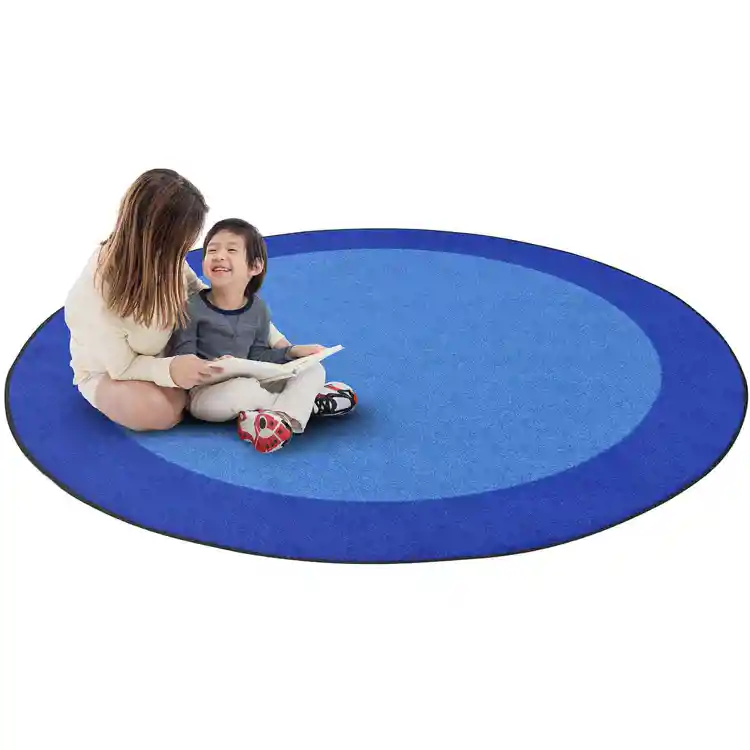 All Around™ Rugs, Round 5'4", Blue