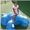 Big Playground Sculptures, Dinosaur, Blue, Surface Mount