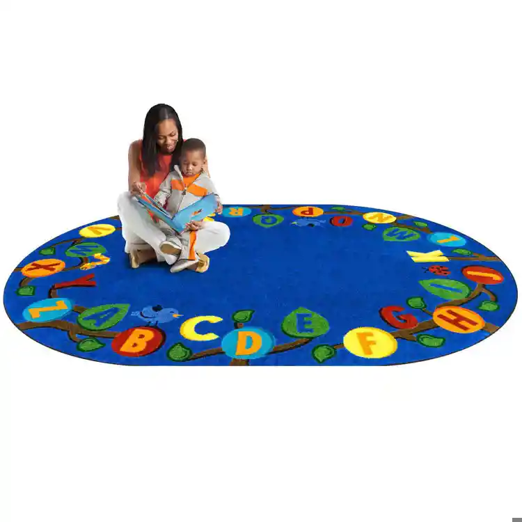 Learning Tree Rug, Oval 7'8" x 10'9"