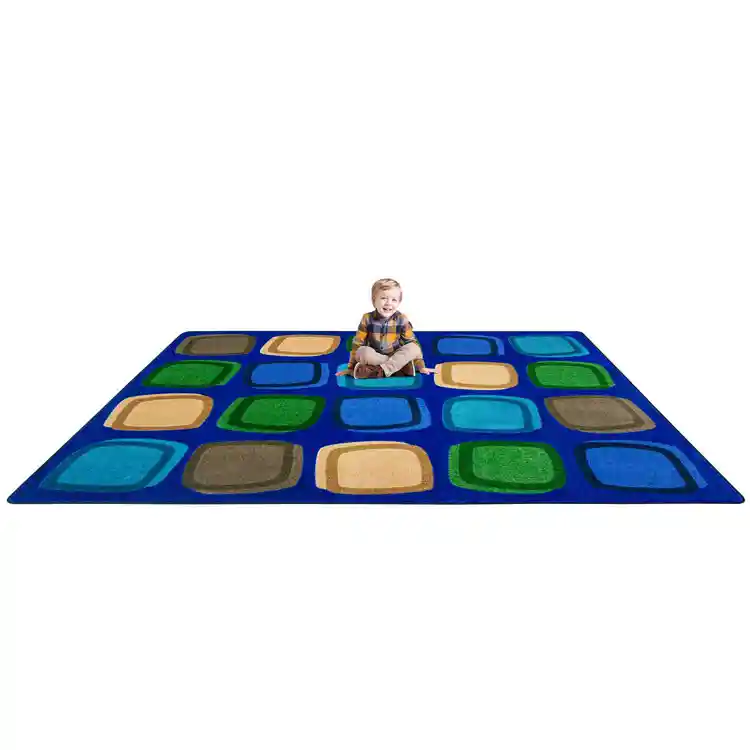 Harmony Blocks Rug, Rectangle 5'4" X 7'8"