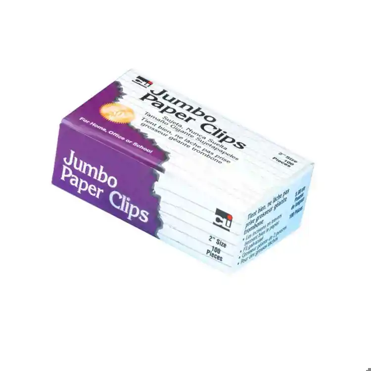 Standard Paper Clips, Jumbo, 1 Box