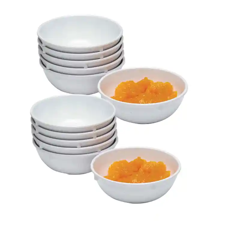 Family Style Dining Plastic Bowls, 12 Pieces