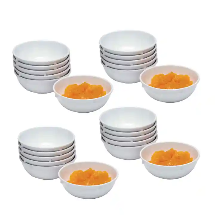 Family Style Dining Plastic Bowls, 48 Pieces