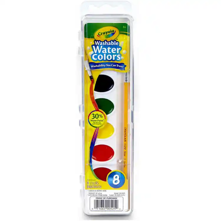 Crayola® Washable Watercolors, 8 Colors