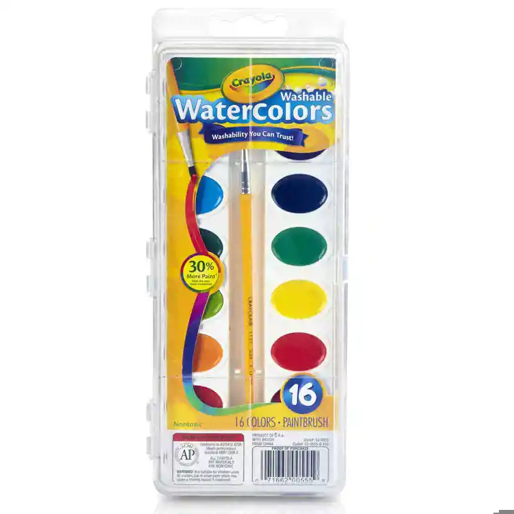 Crayola® Washable Watercolors, 16 Colors