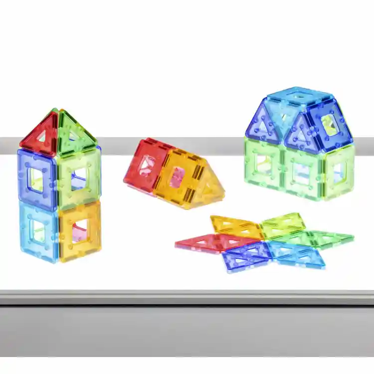 Translucent KinderMag Building Sets, 48 Pieces