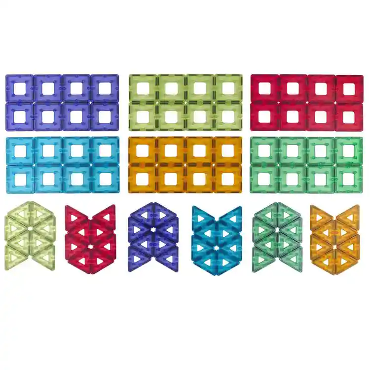 Translucent KinderMag Building Sets, 96 Pieces