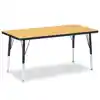 Jonti-Craft® Oak Top Activity Tables, Rectangle 24" x 48", Elementary 15" - 24"