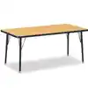 Jonti-Craft® Oak Top Activity Tables, Rectangle 30" X 60", Adult 24" - 31"