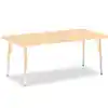 Rainbow Accents® Kydz® Maple Top Activity Tables, Rectangle 30" X 60", Elementary 15" - 24", Camel