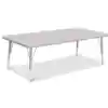 Berries® Driftwood Gray Top Activity Tables, Rectangle 30" X 60", Elementary Height-Gray