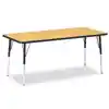 Jonti-Craft® Oak Top Activity Tables, Rectangle 30" X 72", Adult 24" - 31"