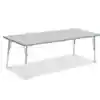 Berries® Driftwood Gray Top Activity Tables, Rectangle 30" X 72", Adult Height-Coastal Blue