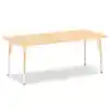 Rainbow Accents® Kydz® Maple Top Activity Tables, Rectangle 30" X 72", Elementary 15" - 24", Camel