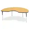 Jonti-Craft® Oak Top Activity Tables, Kidney 48" x 72", Elementary 15" - 24"