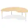 Rainbow Accents® Kydz® Maple Top Activity Tables, Kidney 48" x 72", Elementary 15" - 24", Camel