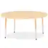 Rainbow Accents® Kydz® Maple Top Activity Tables, Round 48", Elementary 15" - 24", Camel