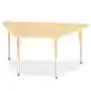 Rainbow Accents® Kydz® Maple Top Activity Tables, Trapezoid 30" x 60", Adult 24" - 31", Camel