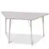 Berries® Driftwood Gray Top Activity Tables, Trapezoid 30" X 60", Adult Height-Gray