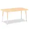 Rainbow Accents® Kydz® Maple Top Activity Tables, Rectangle 30" x 48", Adult 24" - 31", Camel