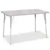 Berries® Driftwood Gray Top Activity Tables, Rectangle 30" X 48", Adult Height-Gray