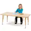 Rainbow Accents® Kydz® Maple Top Activity Tables, Rectangle 30" x 48", Elementary 15" - 24", Camel